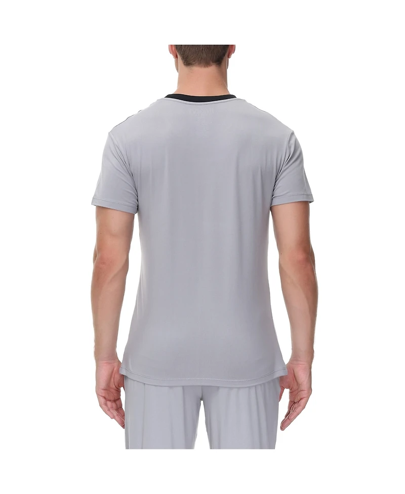 Ink + Ivy Heat retaining Crew neck contrast Short Sleeve Pajama Tee