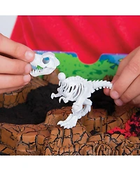 Kinetic Sand, Dino Dig Playset with 10 Hidden Dinosaur Bones to Discover