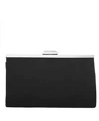 Women's Pleated Stain Crystal Frame Clutch