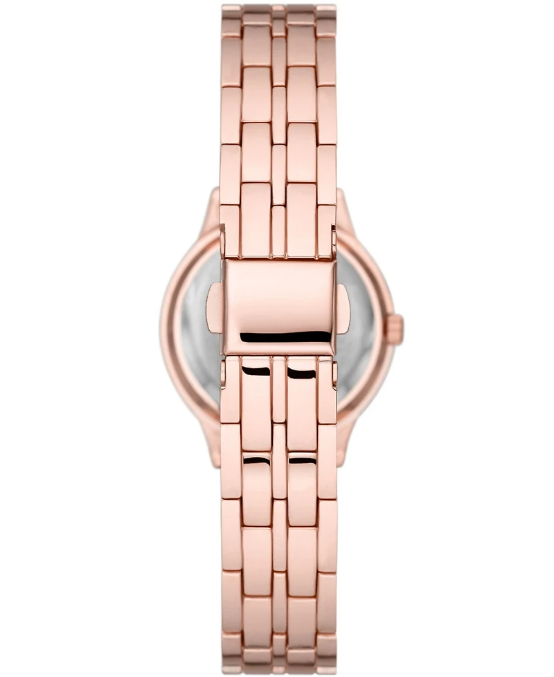 Folio Women's Rose Gold-Tone Bracelet Watch Gift Set, 27mm