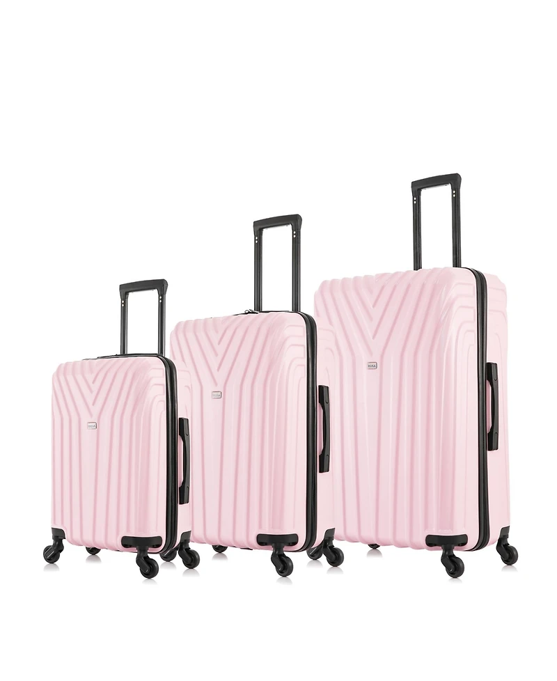InUSA Vasty Lightweight Hardside Spinner Luggage Set, 3 piece