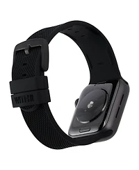 WITHit Black Textured Silicone Band designed for Apple Watch 42mm (Series 10) & 38/40/41mm