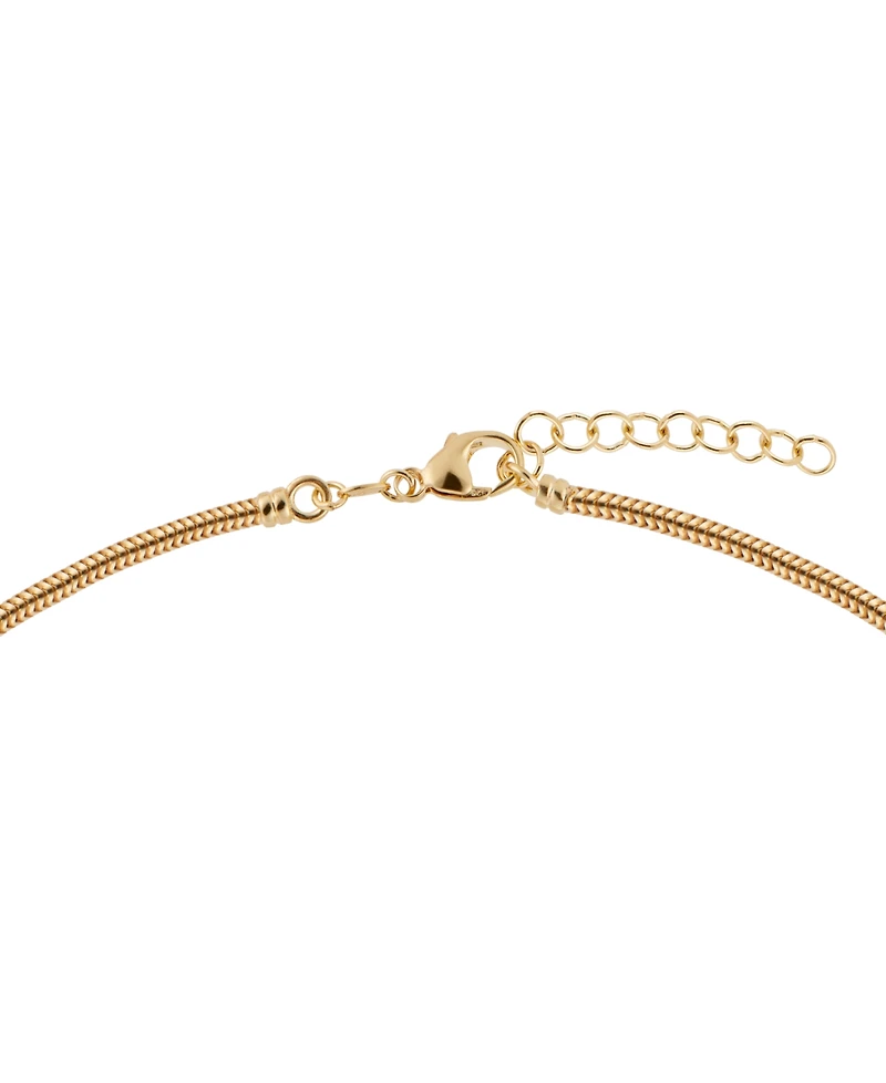 Cultured Freshwater Pearl (8mm) & Cubic Zirconia Lariat Necklace in 14k Gold-Plated Sterling Silver, 17" + 1" extender
