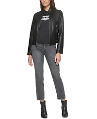 Levi's Women's Faux Leather Latch Collar Racer Jacket