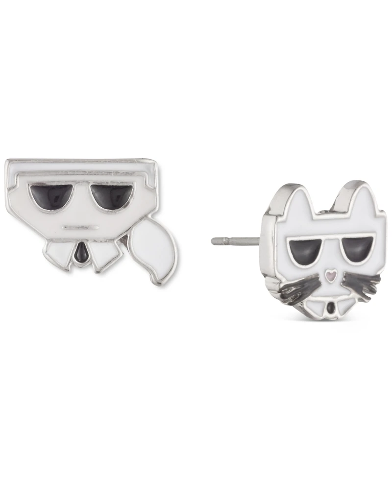 Karl Lagerfeld Paris 3-Pc. Silver-Tone Earrings Set