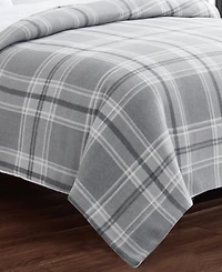 Cannon Cozy Teddy Plaid Blanket, Full/Queen