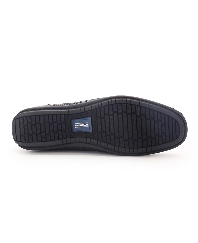Aston Marc Men's Knit Lace-Strap Driving Loafer