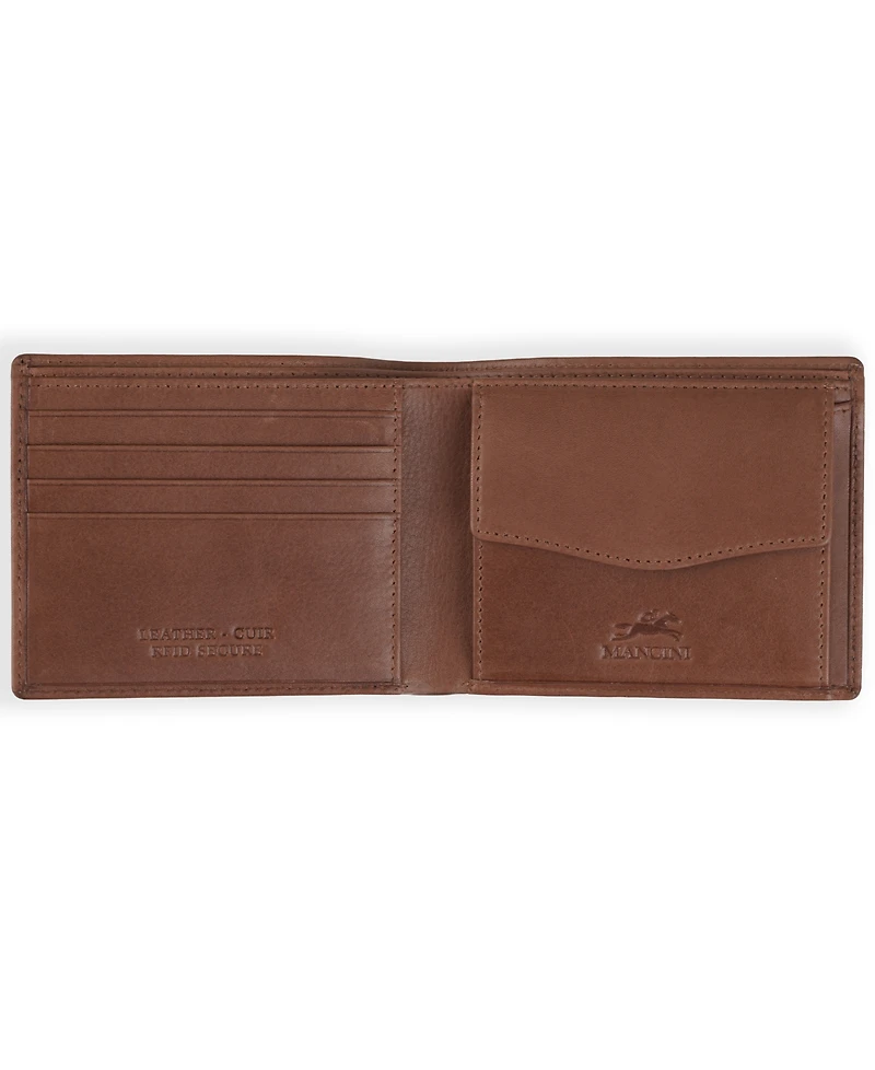 Men's Bellagio Collection Bifold Wallet with Coin Pocket