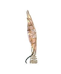 Kurt Adler 9.65" Ul 10-Light 8-Point Capiz Star Lighted Tree Topper
