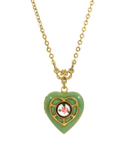 2028 Heart Locket Necklace