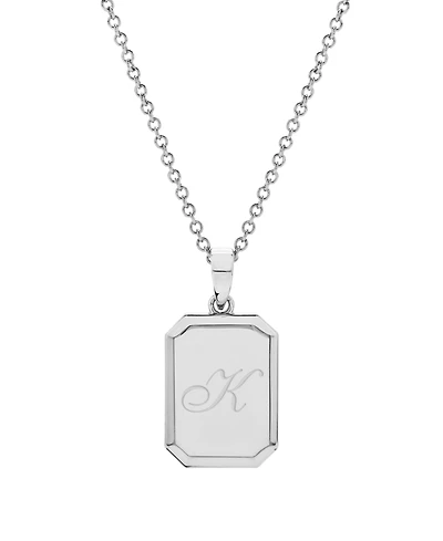Women's Willow Pendant Necklace - Rhodium