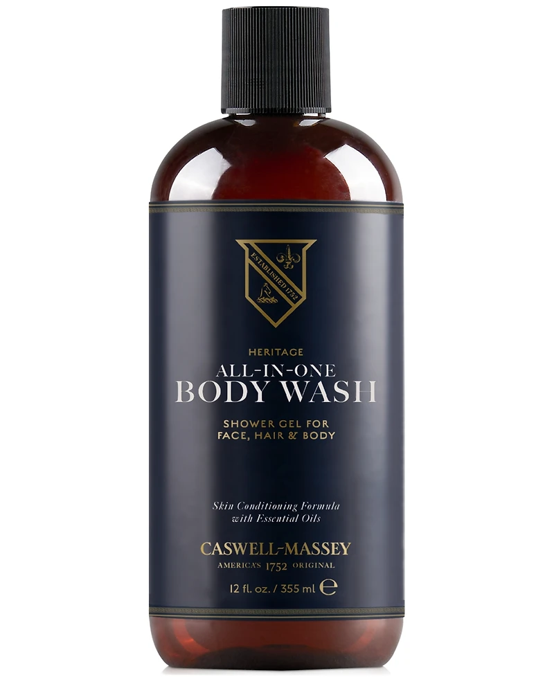 Caswell Massey Heritage All-In-One Body Wash, 12 oz.