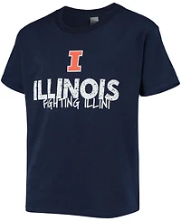 Big Boys Navy Illinois Fighting Illini Team T-shirt
