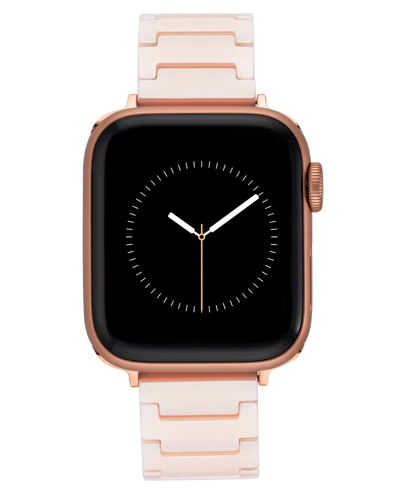 Anne Klein Women's Blush Ceramic Bracelet designed for Apple Watch 42mm (Series 1-3 only) & 44/45/46/49mm (Ultra & Ultra 2