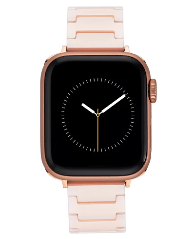 Anne Klein Women's Blush Ceramic Bracelet designed for Apple Watch 42mm (Series 1-3 only) & 44/45/46/49mm (Ultra & Ultra 2