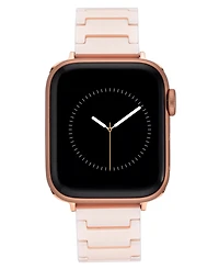 Anne Klein Women's Blush Ceramic Bracelet designed for Apple Watch 42mm (Series 1-3 only) & 44/45/46/49mm (Ultra & Ultra 2