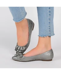 Journee Collection Women's Judy Ruffled Ballet Flats