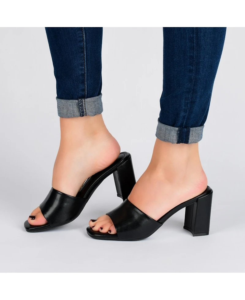 Journee Collection Women's Alisia Block Heel Sandals