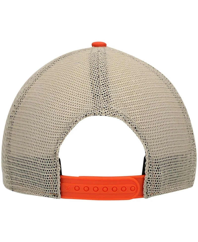 Men's Orange Clemson Tigers Trawler Trucker Snapback Hat
