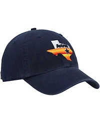 Men's Navy Houston Astros 1984 Logo Cooperstown Collection Clean Up Adjustable Hat