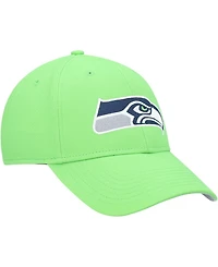 Boys Neon Green Seattle Seahawks Basic Secondary Mvp Adjustable Hat