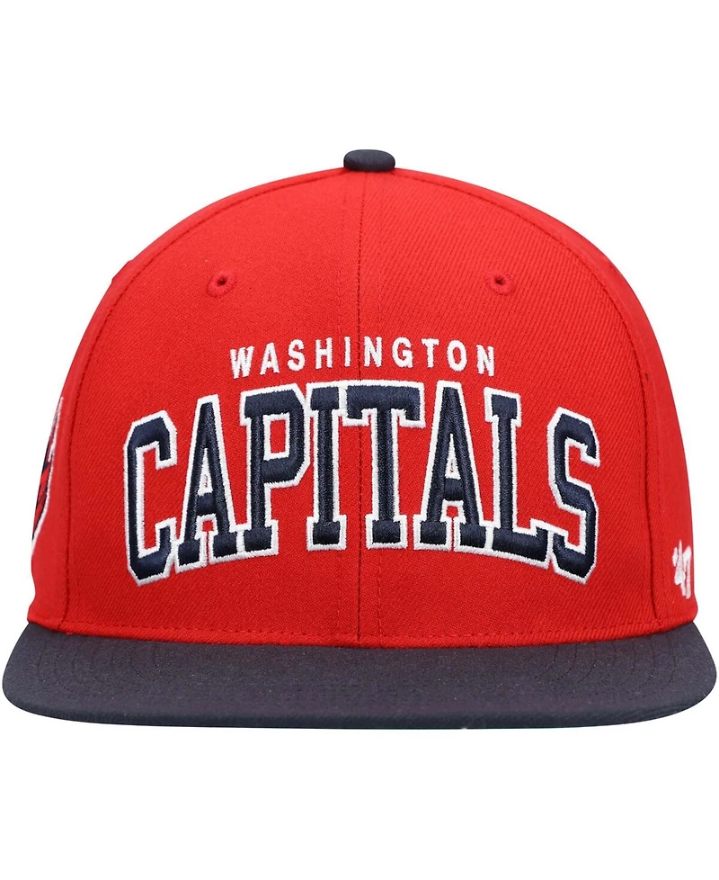 Men's Red Washington Capitals Captain Snapback Hat