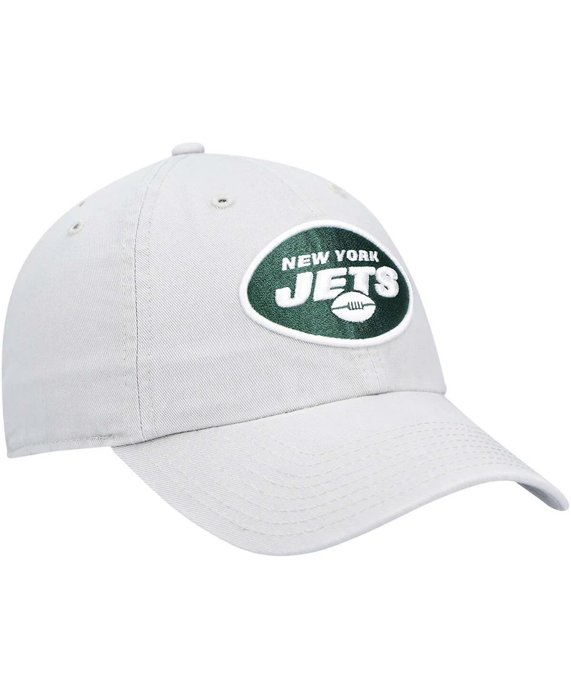 Men's Gray New York Jets Clean Up Adjustable Hat