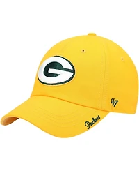 Women's Gold-Tone Green Bay Packers Miata Clean Up Secondary Adjustable Hat