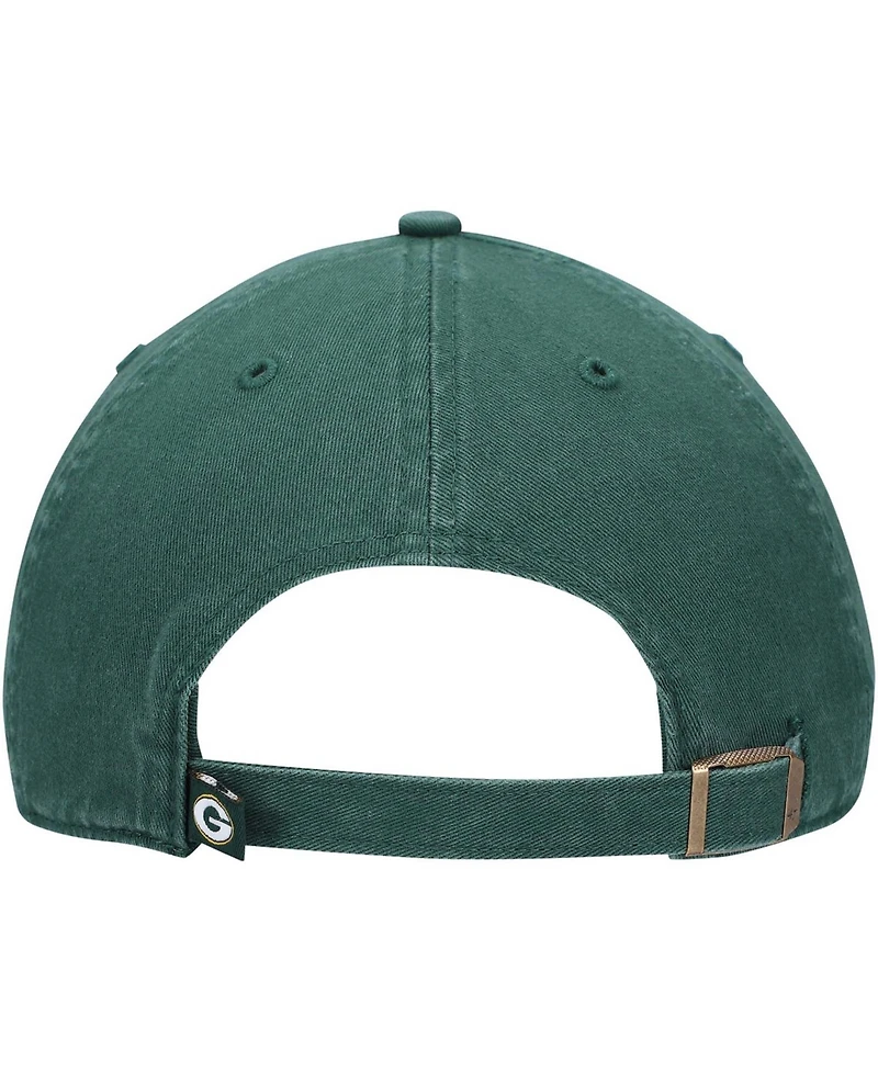 Men's Green Green Bay Packers Clean Up Script Adjustable Hat