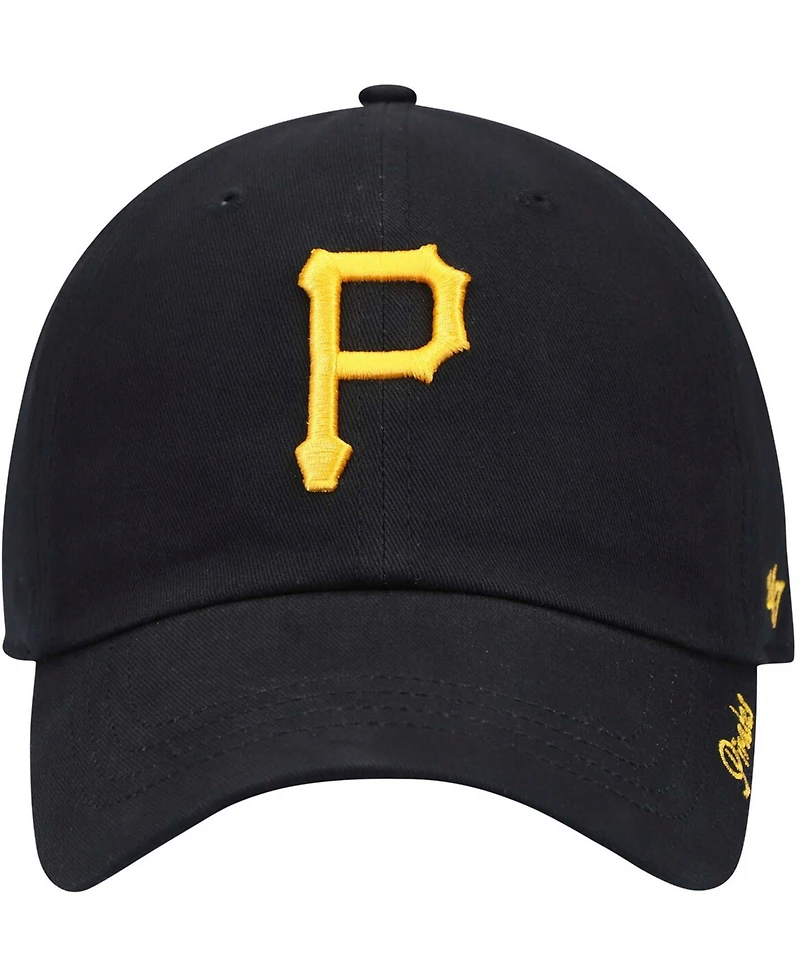 Women's Black Pittsburgh Pirates Team Miata Clean Up Adjustable Hat