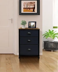 Sorbus Nightstand with 3 Drawers