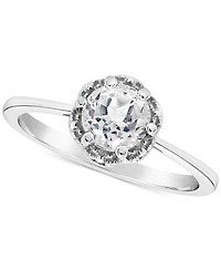 Rhodolite Garnet Six Prong Ring (1 ct. t.w.) Sterling Silver (Also Citrine, Blue Topaz, Peridot, Amethyst, & White Topaz)