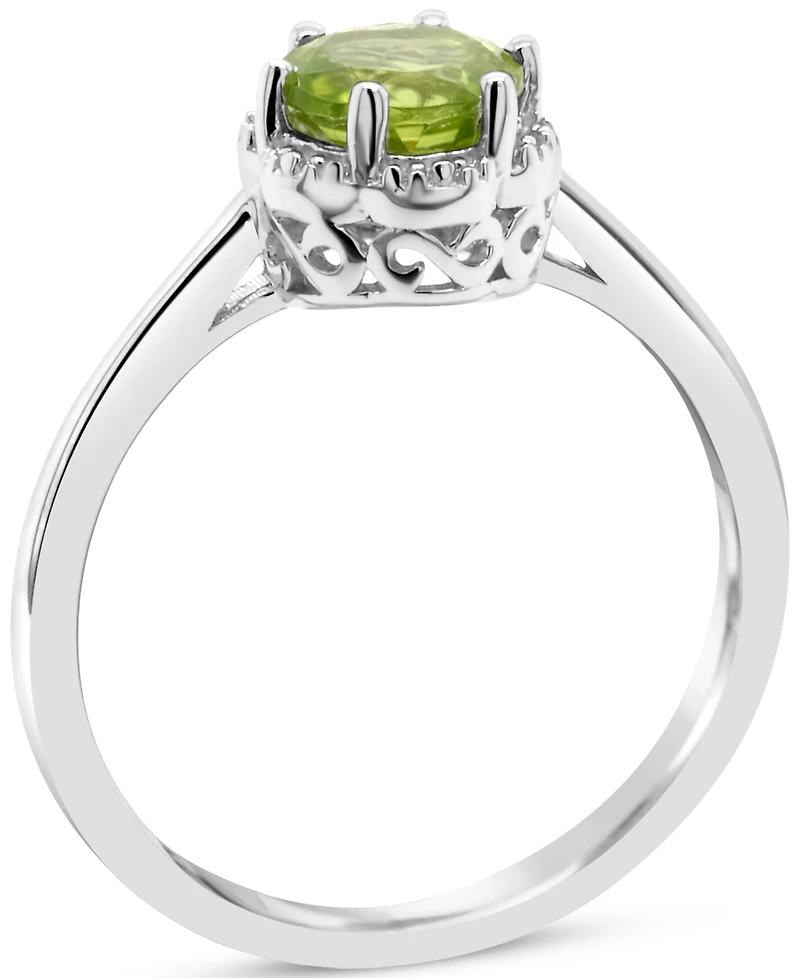 Rhodolite Garnet Six Prong Ring (1 ct. t.w.) Sterling Silver (Also Citrine, Blue Topaz, Peridot, Amethyst, & White Topaz)