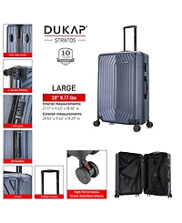 Dukap Stratos Lightweight Hardside Spinner Luggage, 28"