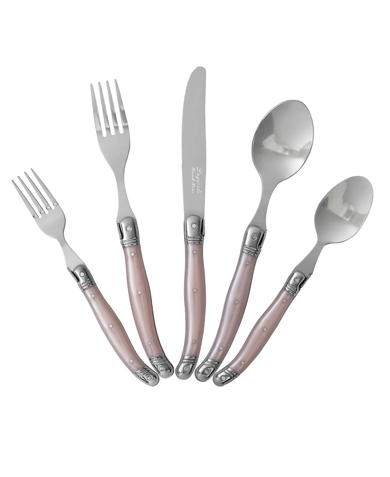 French Home Laguiole 20 Piece Stainless Steel Flatware Set, Service for 4