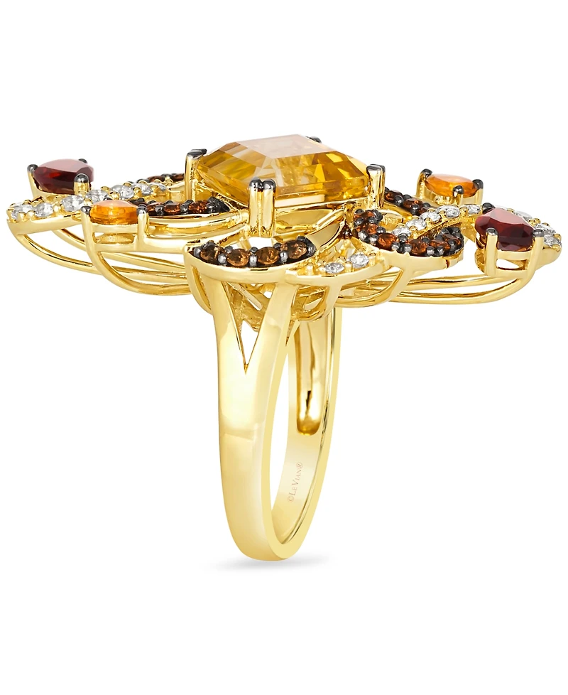 Le Vian Crazy Collection Multi-Gemstone Swirling Cluster Ring (6-1/4 ct. t.w.) in 14k Gold