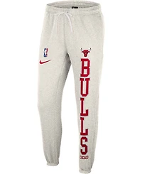 Men's Ash, Red Chicago Bulls 75Th Anniversary Courtside Fleece Pants