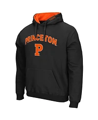 Men's Black Princeton Tigers Arch and Logo Pullover Hoodie