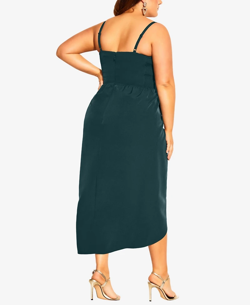 City Chic Plus Sassy V Dress