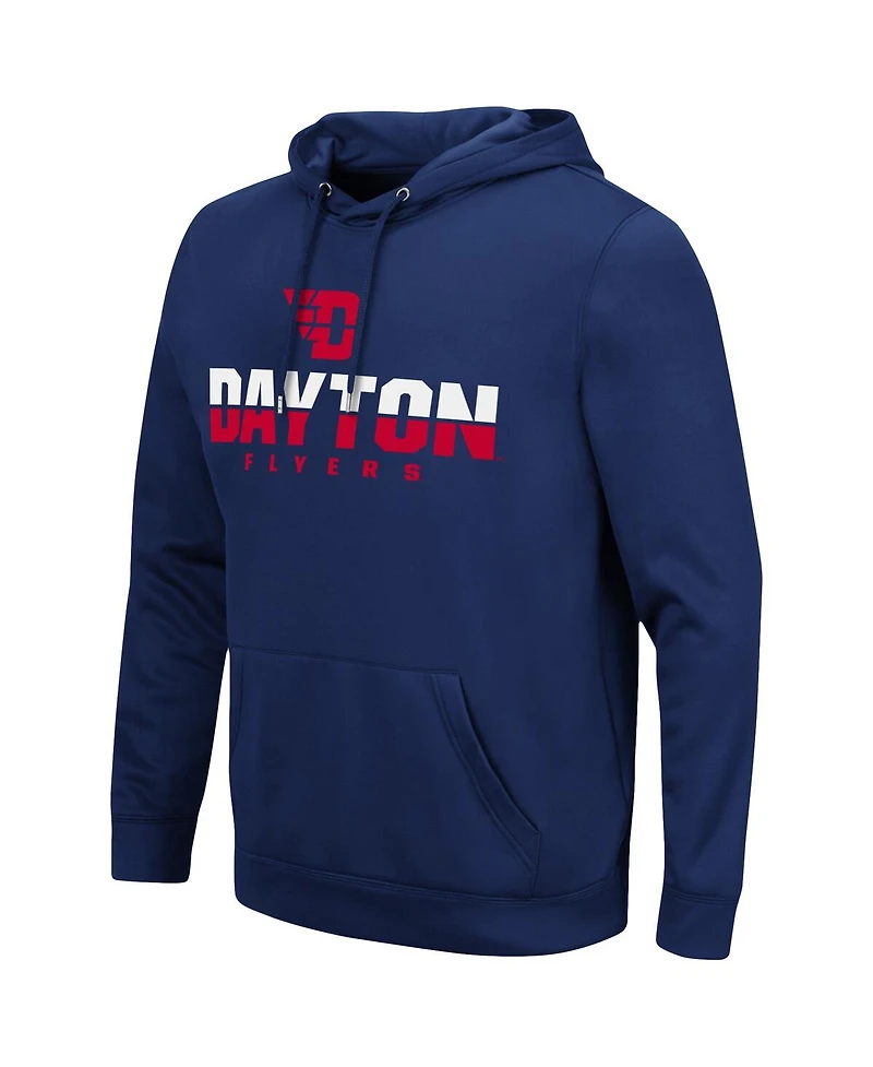 Men's Navy Dayton Flyers Lantern Pullover Hoodie
