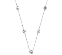 Portfolio by De Beers Forevermark Diamond Honeycomb Station Statement Necklace (7/8 ct. t.w.) in 14k White or Yellow Gold, 16" + 2" extender