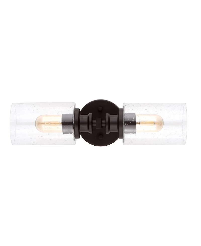 Jules Edison Cylinder 2-Light Farmhouse Contemporary Led Vanity