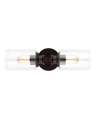 Jules Edison Cylinder 2-Light Farmhouse Contemporary Led Vanity