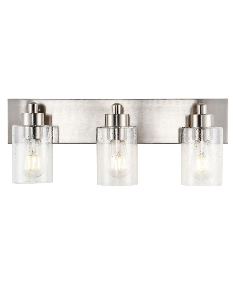 Irving 3-Light Seeded Modern Contemporary Led Vanity Light