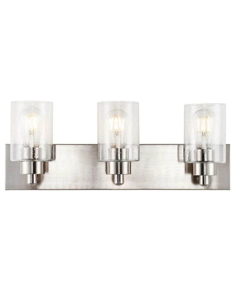 Irving 3-Light Seeded Modern Contemporary Led Vanity Light