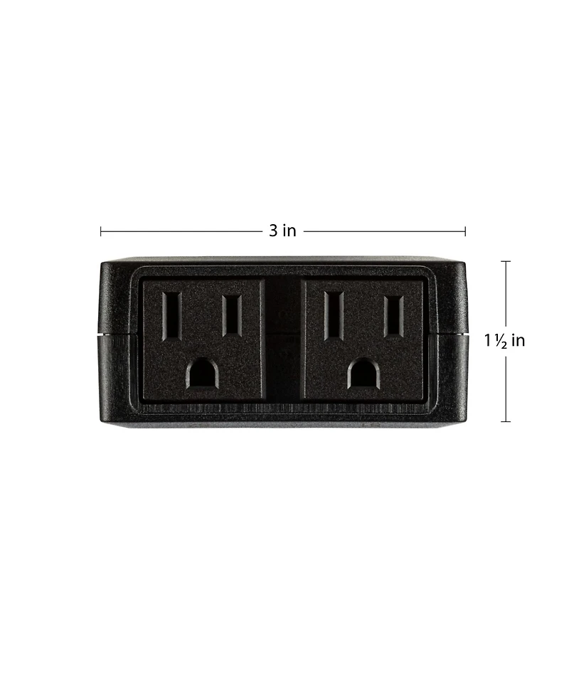 Outdoor Smart Dual Plug - Wi-Fi Remote App Control for Outdoor Lights Holiday Decor