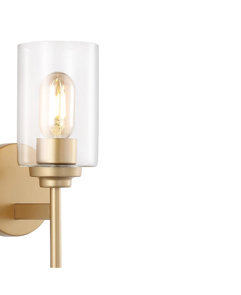 Juno 1-Light Farmhouse Industrial Iron Cylinder Led Sconce