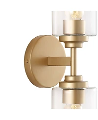 Giles 2-Light Farmhouse Industrial Iron Cylinder Led Sconce