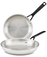 KitchenAid 5-Ply Clad Stainless Steel 2 Piece Induction Frying Pan Set