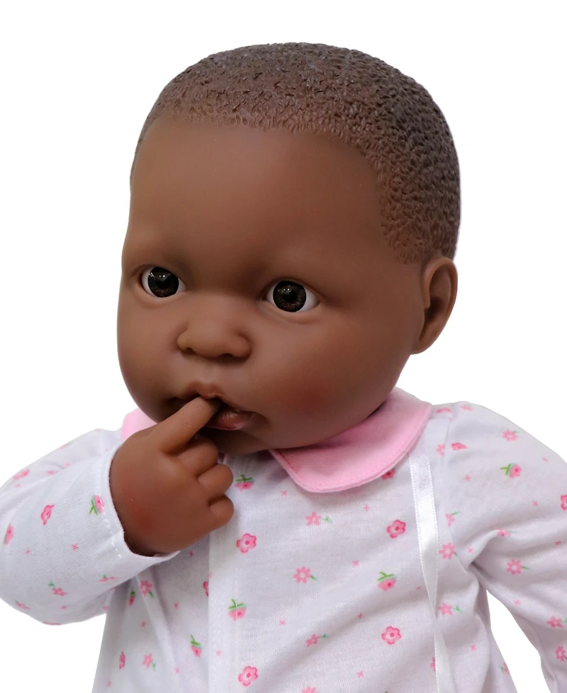 La Baby African American 20" Soft Body Baby Doll Pink Outfit - African American